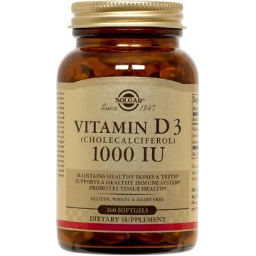 Vitamin D3 1000IU softgels100s Βιταμινη D